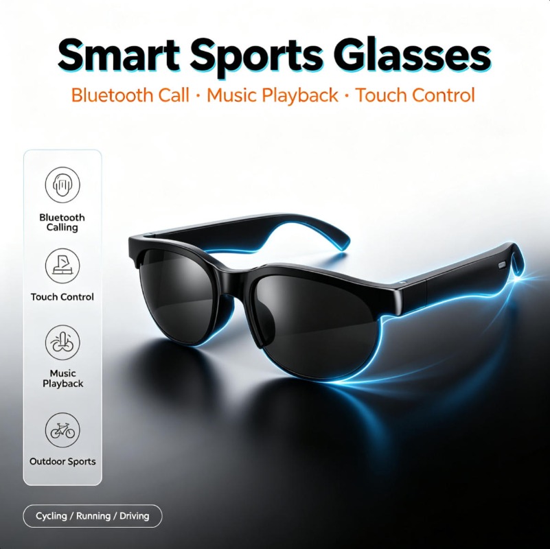 Smart Glasses Lens - XG88 PRO Open‑Ear Smart Bluetooth Glasses