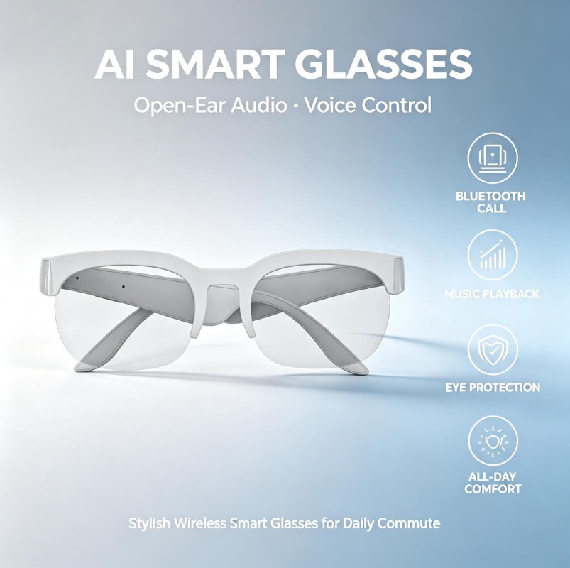 2026 Smart Audio Sunglasses Bl - Smart Glasses Lens ulasan dan harga