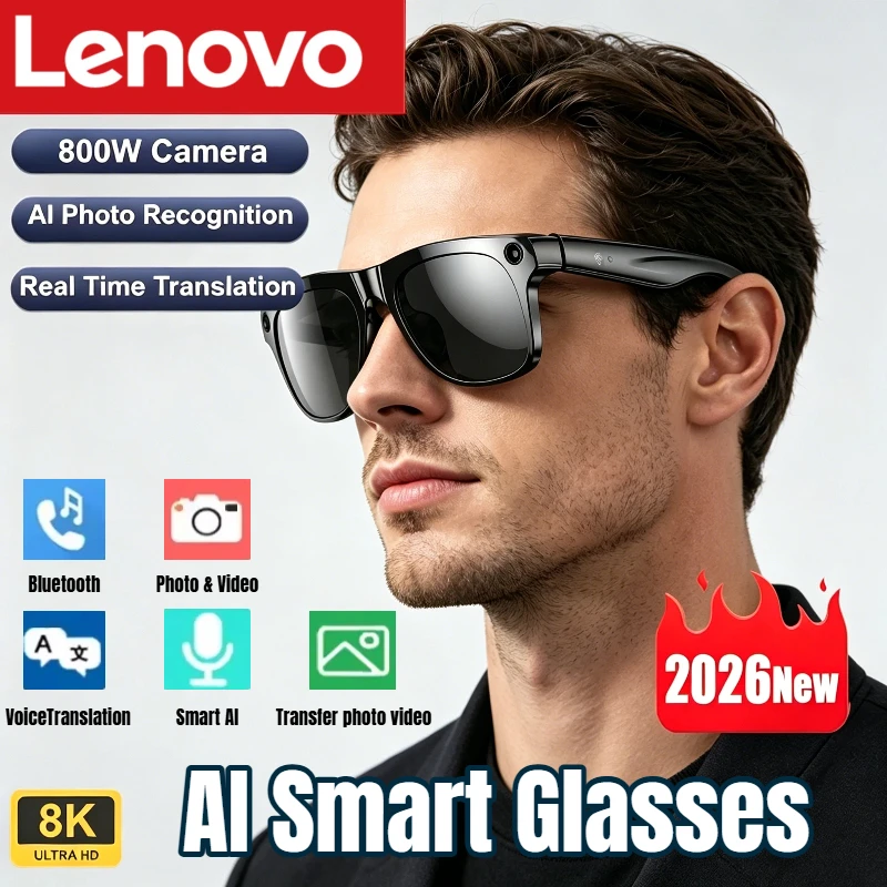 Lenovo AI Smart Glasses 8K HD  - Smart Glasses Lens ulasan dan harga