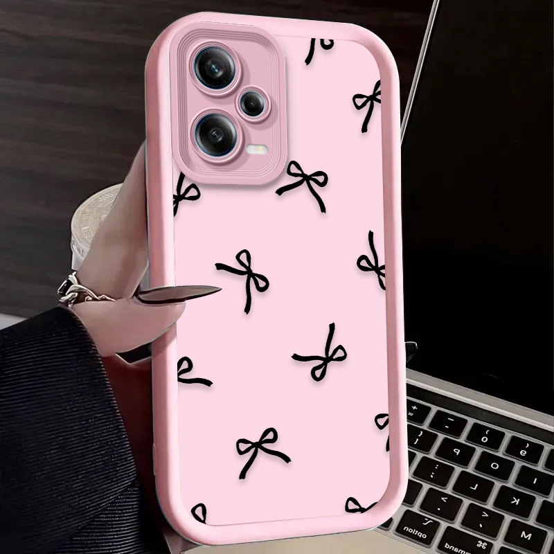 Black Love Heart Bowknot Phone - Xiaomi Redmi Note 14 ulasan dan harga